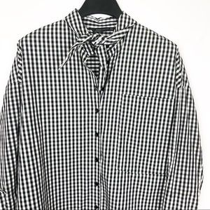 Zara | Gingham Print Button Down